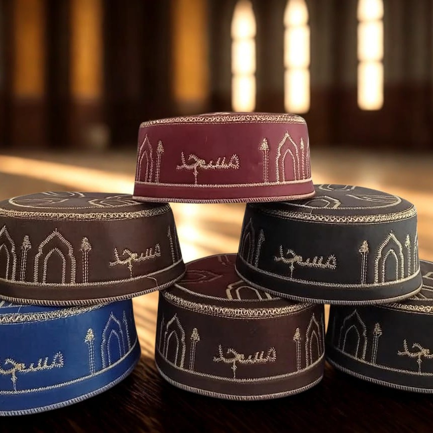 Navy Blue Namazi Caps